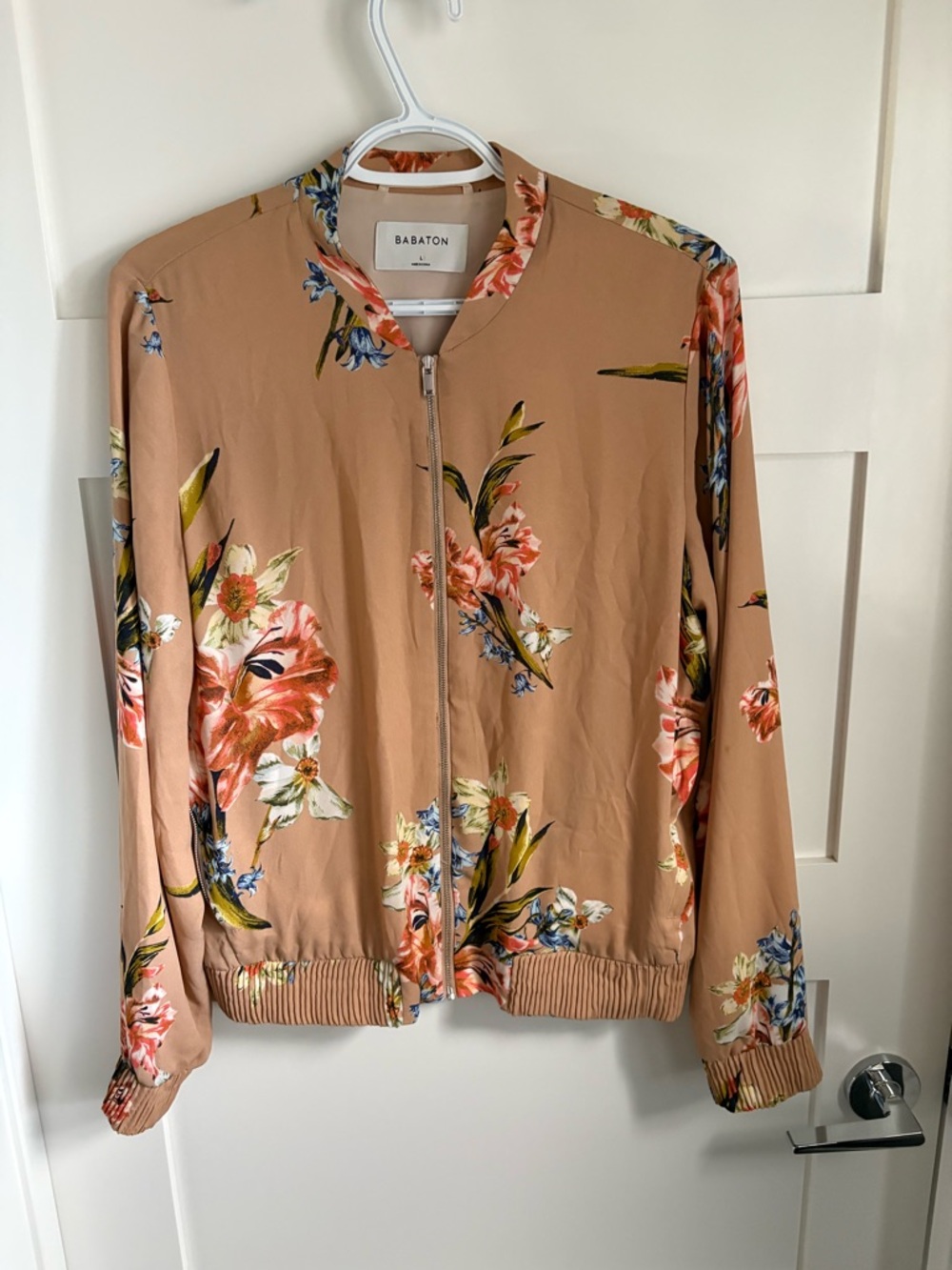 Aritzia Floral Bomber Jacket